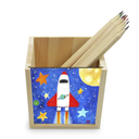 Pot à crayons en bois