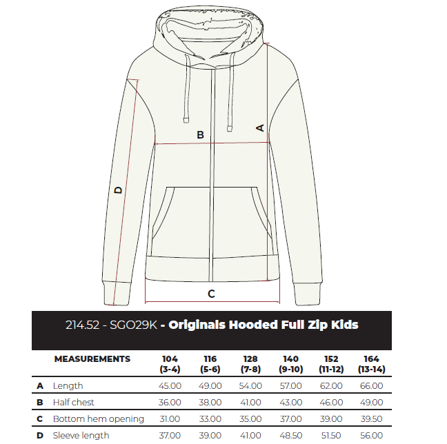 SG - Hooded Full Zip Kids