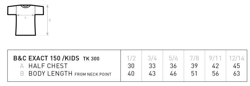B&C - Kids´ T-Shirt Exact 150