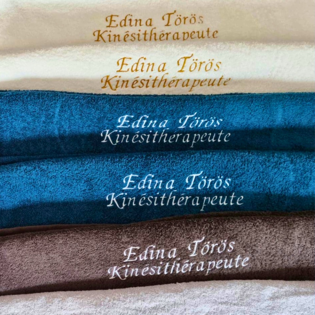 Personnalisation textile en broderie (lettrage)
